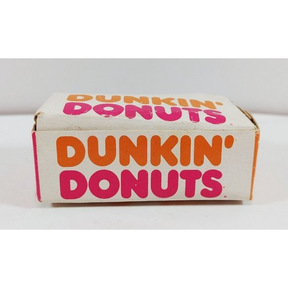 DUNKIN DONUTS Box 12 Little Donuts & Coffee Cup w/Donut Fridge Magnets Vintage - Picture 5 of 7
